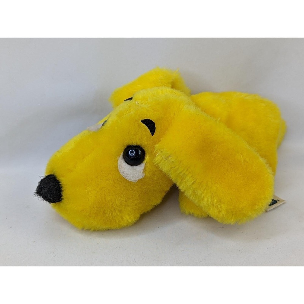Gund Yellow Dog Plush 8 Inch 1977 Stuffed Animal‎ Toy